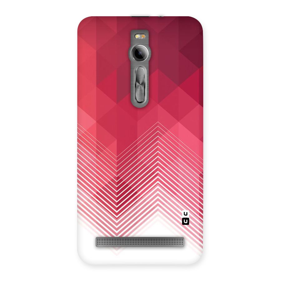 Red Chevron Abstract Back Case for Asus Zenfone 2