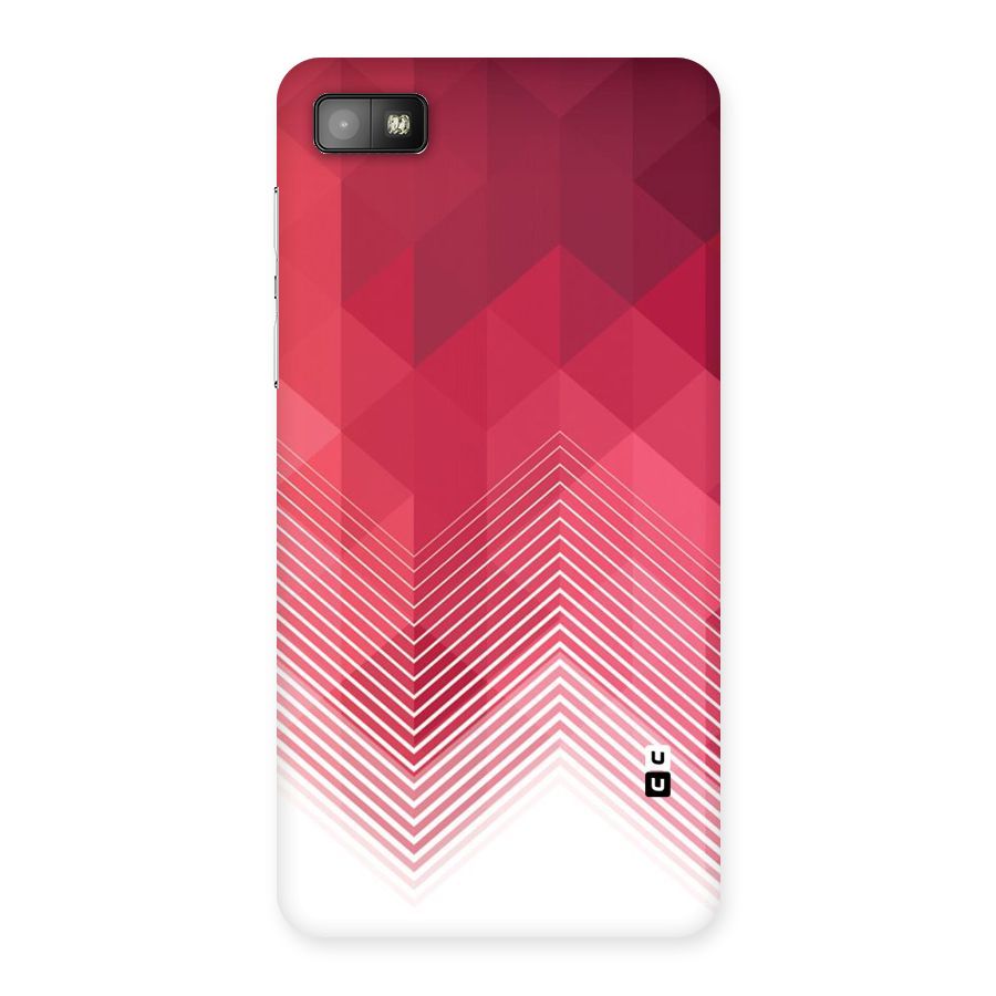 Red Chevron Abstract Back Case for Blackberry Z10