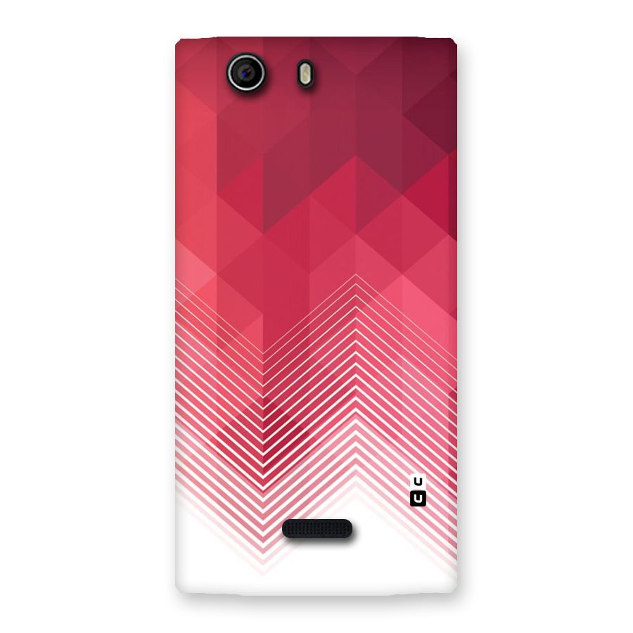 Red Chevron Abstract Back Case for Canvas Nitro 2 E311