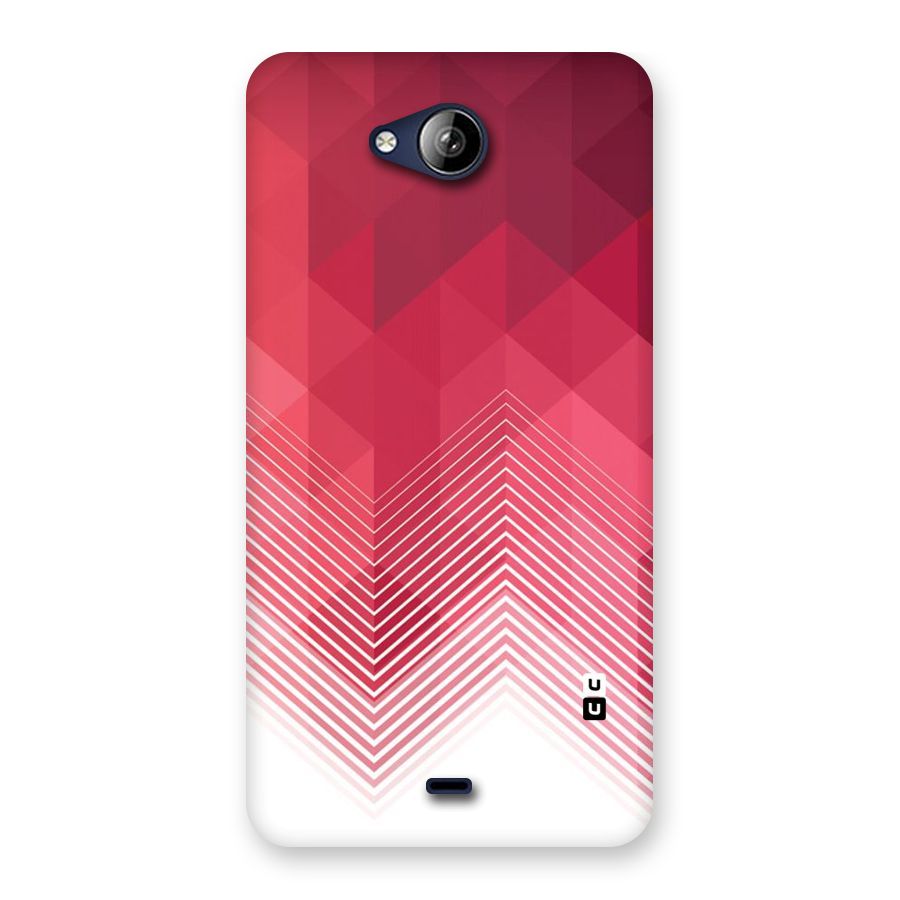Red Chevron Abstract Back Case for Canvas Play Q355