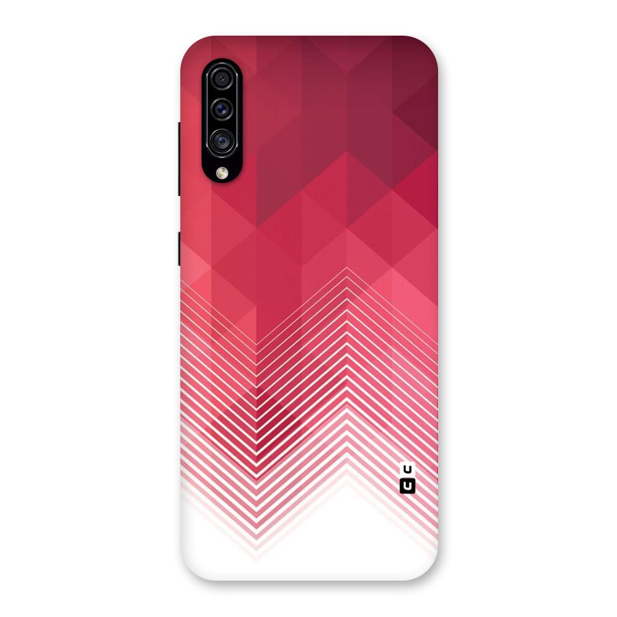 Red Chevron Abstract Back Case for Galaxy A30s