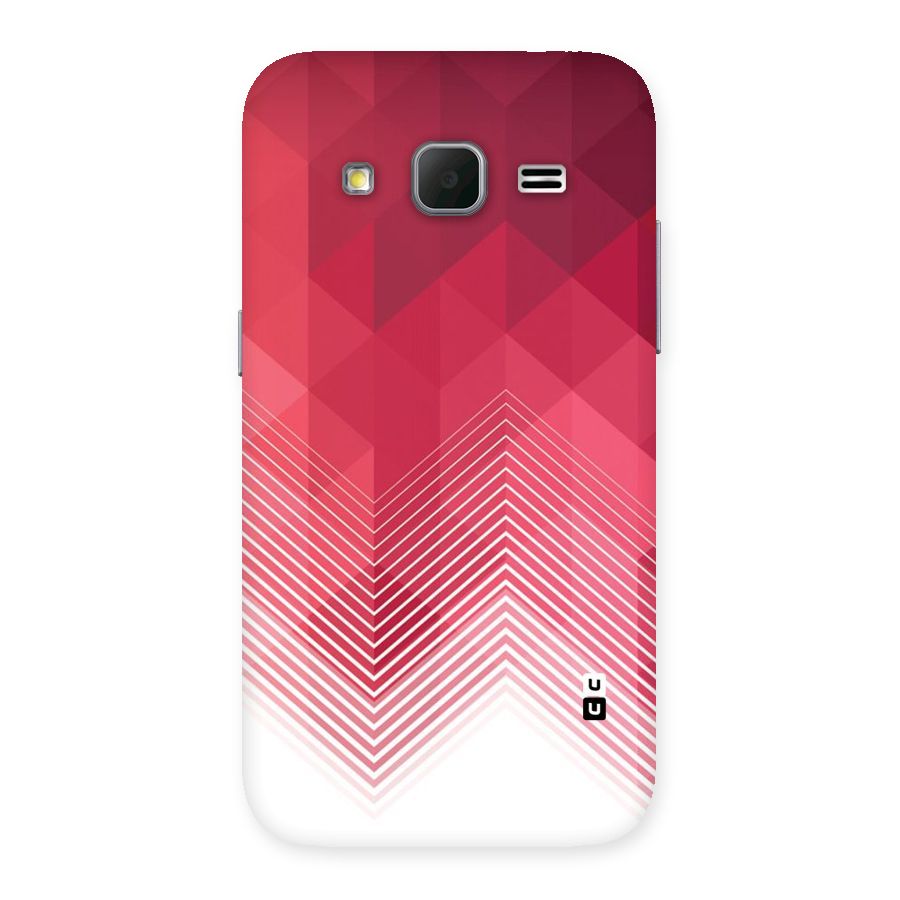 Red Chevron Abstract Back Case for Galaxy Core Prime