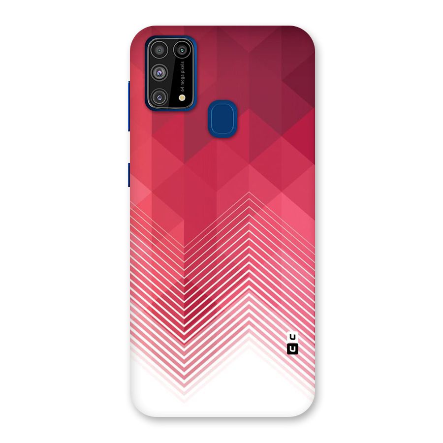 Red Chevron Abstract Back Case for Galaxy F41