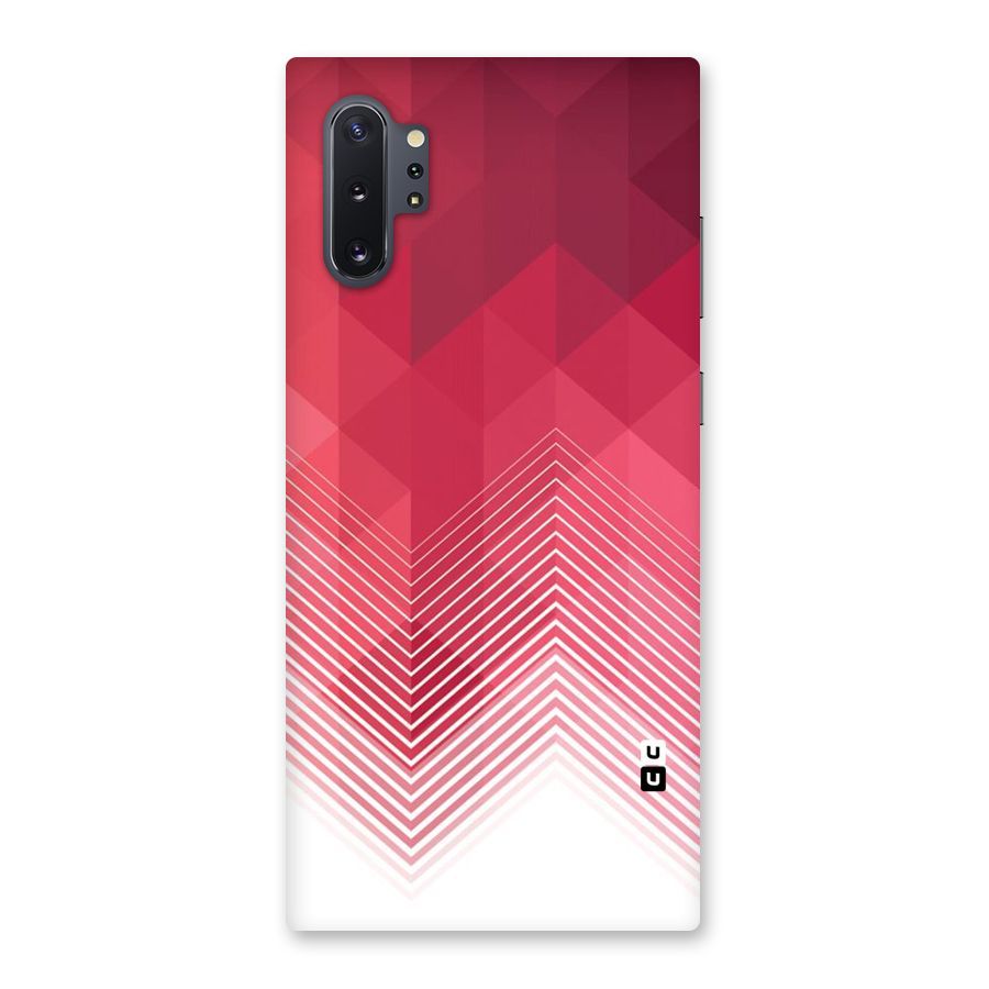 Red Chevron Abstract Back Case for Galaxy Note 10 Plus