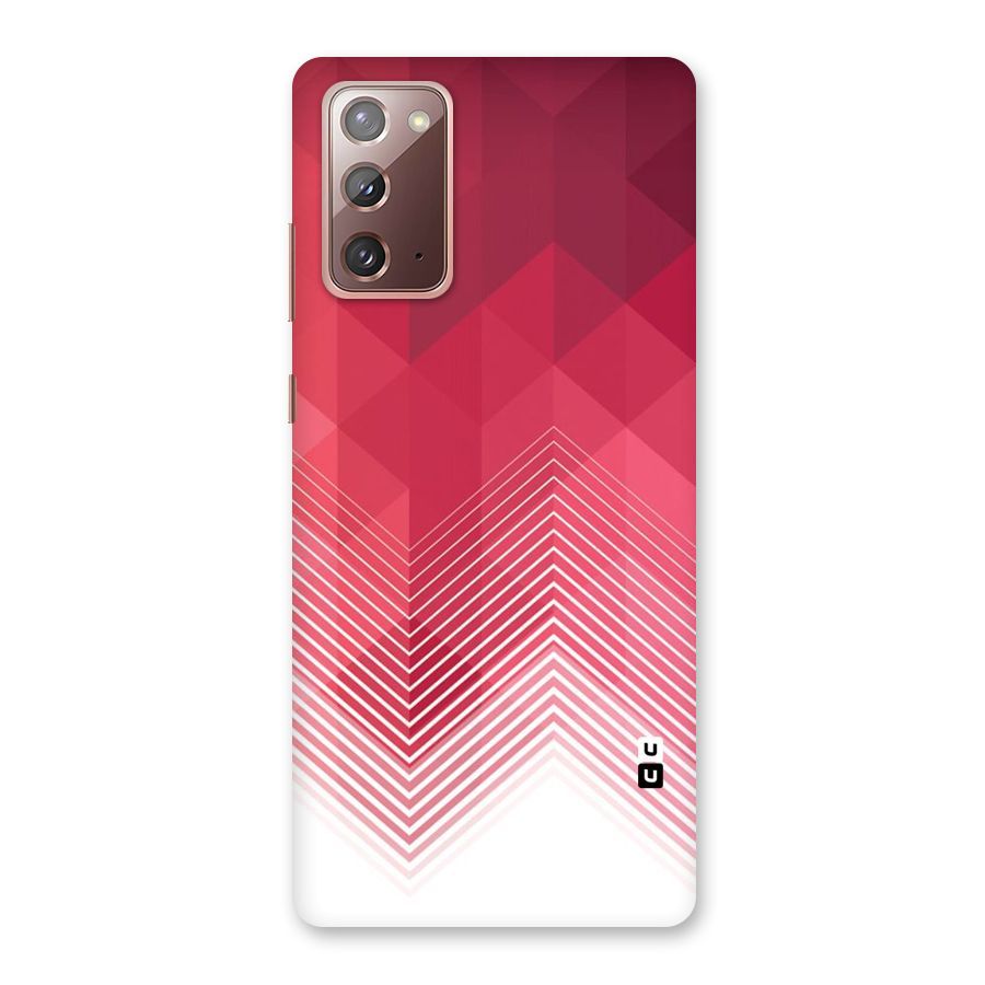 Red Chevron Abstract Back Case for Galaxy Note 20