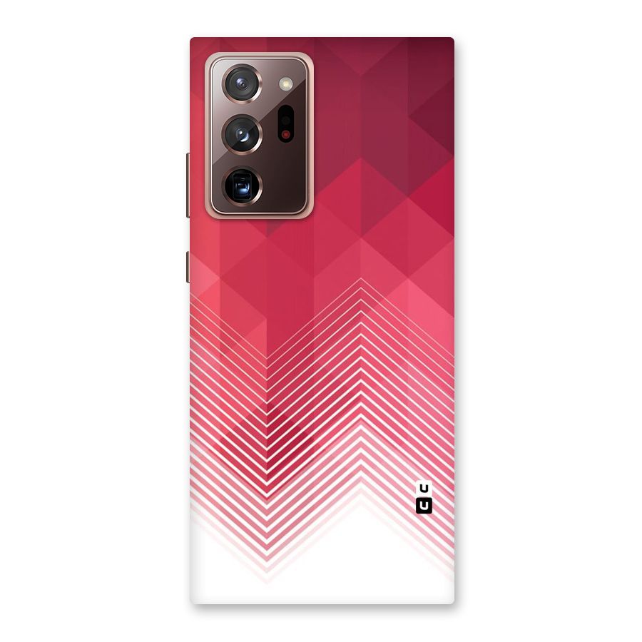 Red Chevron Abstract Back Case for Galaxy Note 20 Ultra