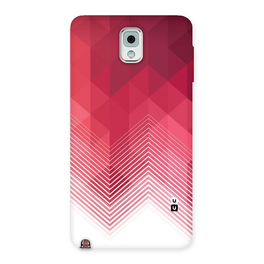 Red Chevron Abstract Back Case for Galaxy Note 3