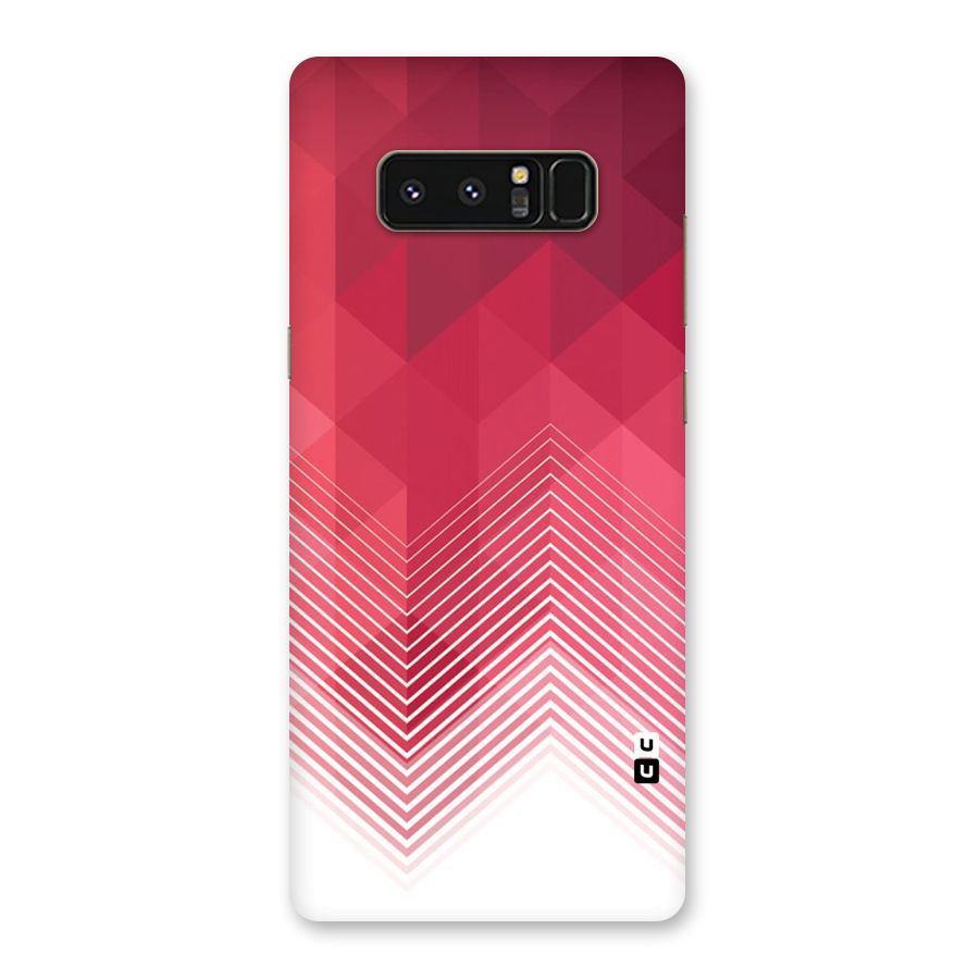 Red Chevron Abstract Back Case for Galaxy Note 8