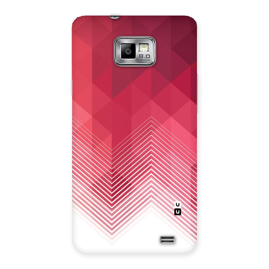 Red Chevron Abstract Back Case for Galaxy S2