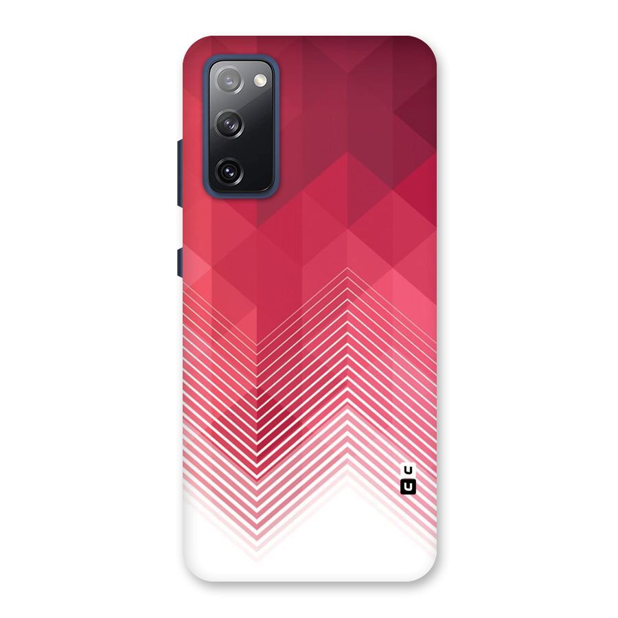 Red Chevron Abstract Back Case for Galaxy S20 FE