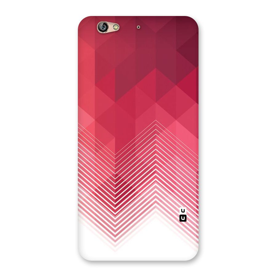 Red Chevron Abstract Back Case for Gionee S6