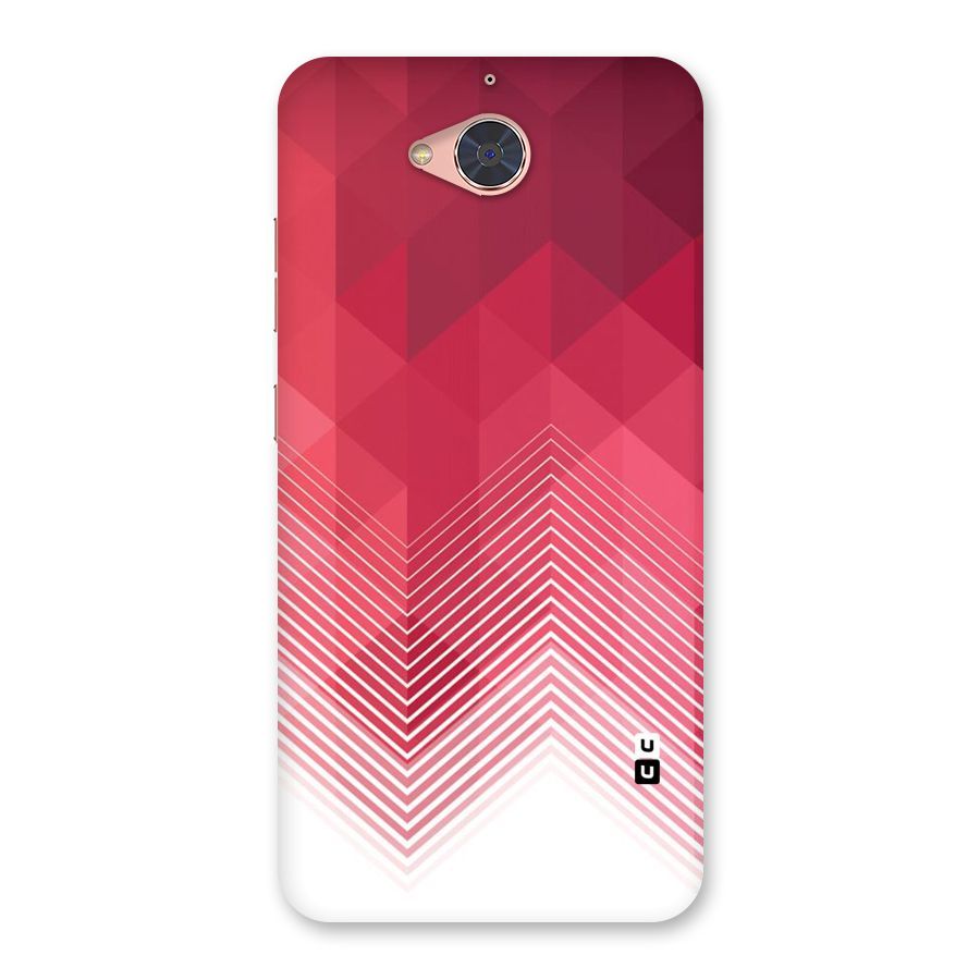 Red Chevron Abstract Back Case for Gionee S6 Pro