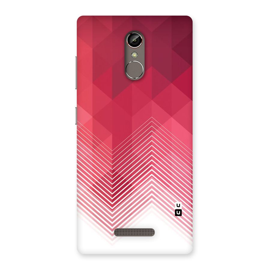 Red Chevron Abstract Back Case for Gionee S6s