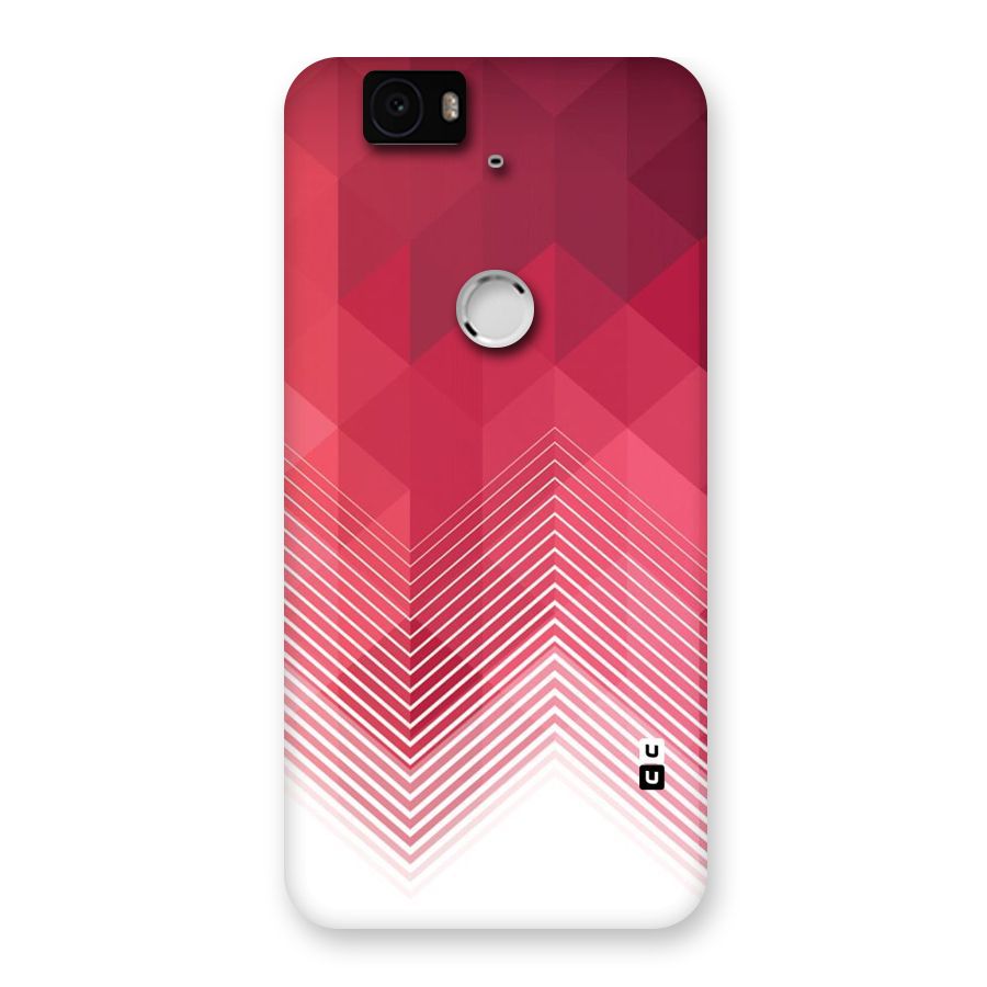 Red Chevron Abstract Back Case for Google Nexus-6P
