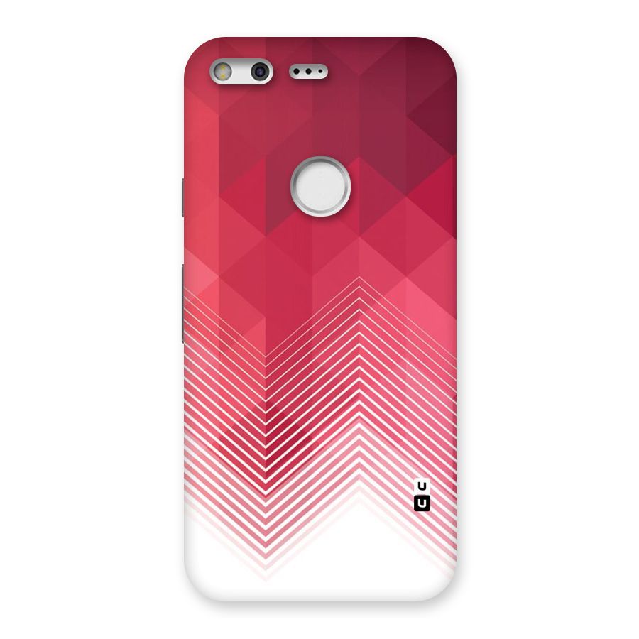 Red Chevron Abstract Back Case for Google Pixel