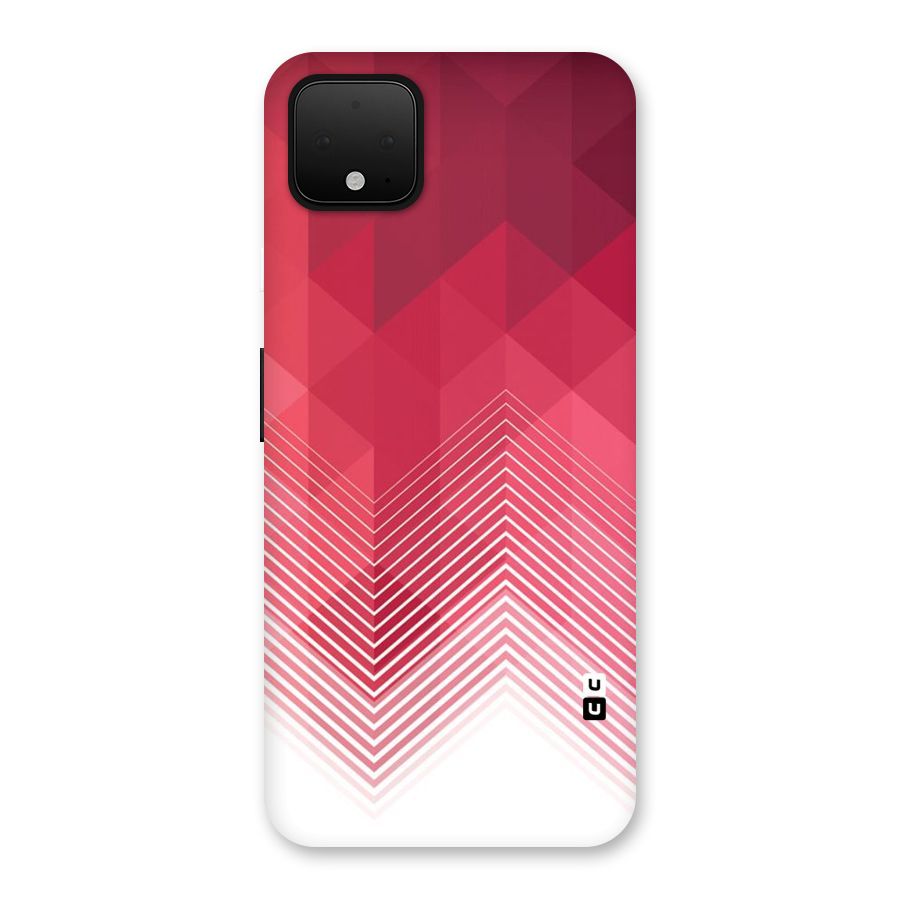 Red Chevron Abstract Back Case for Google Pixel 4 XL