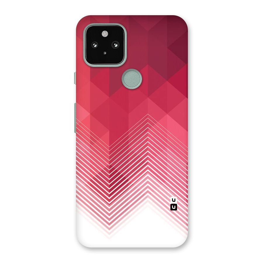 Red Chevron Abstract Back Case for Google Pixel 5