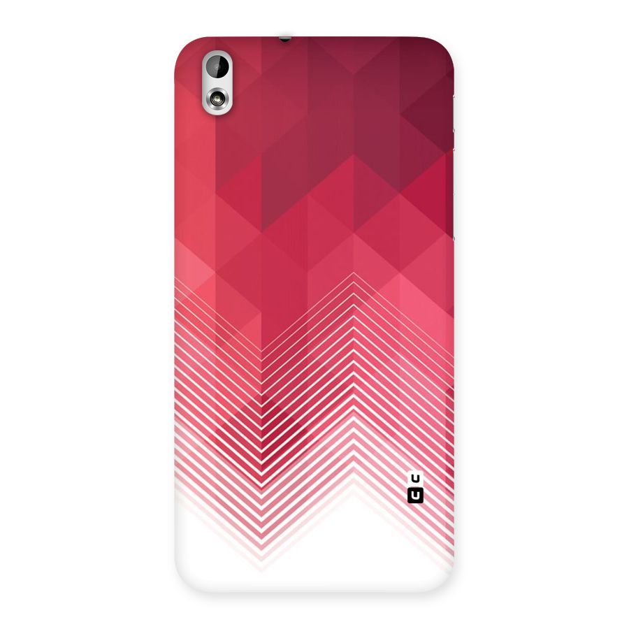 Red Chevron Abstract Back Case for HTC Desire 816g