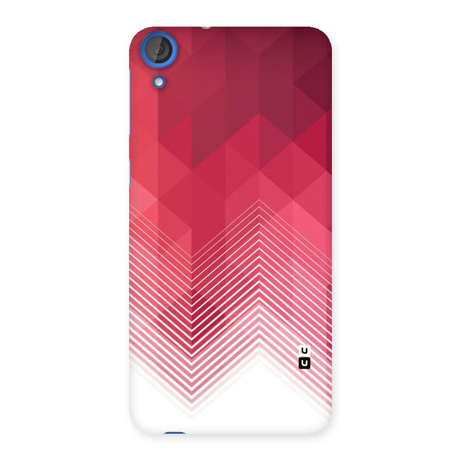 Red Chevron Abstract Back Case for HTC Desire 820