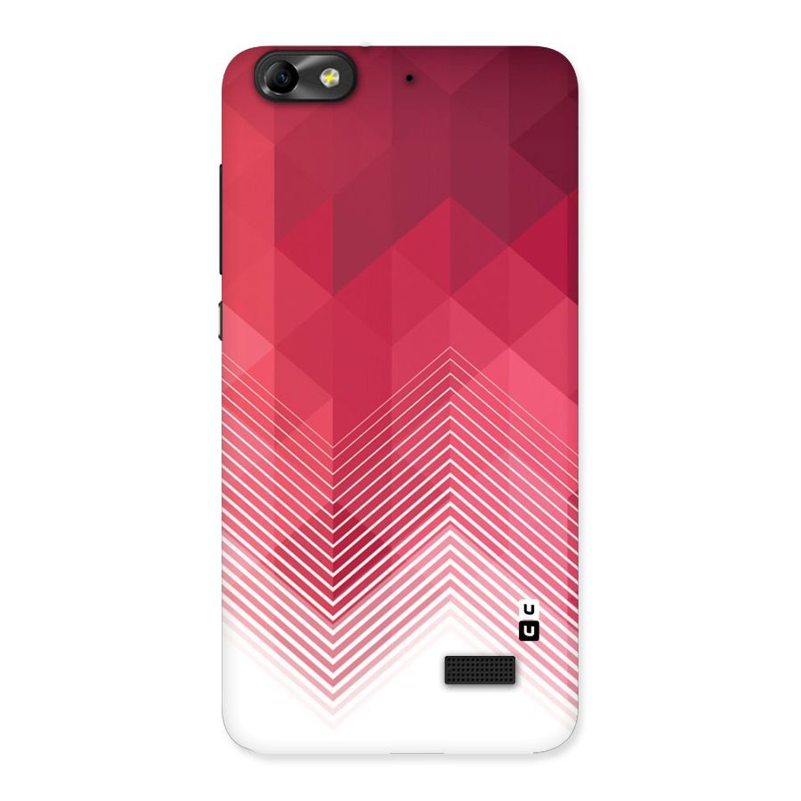Red Chevron Abstract Back Case for Honor 4C