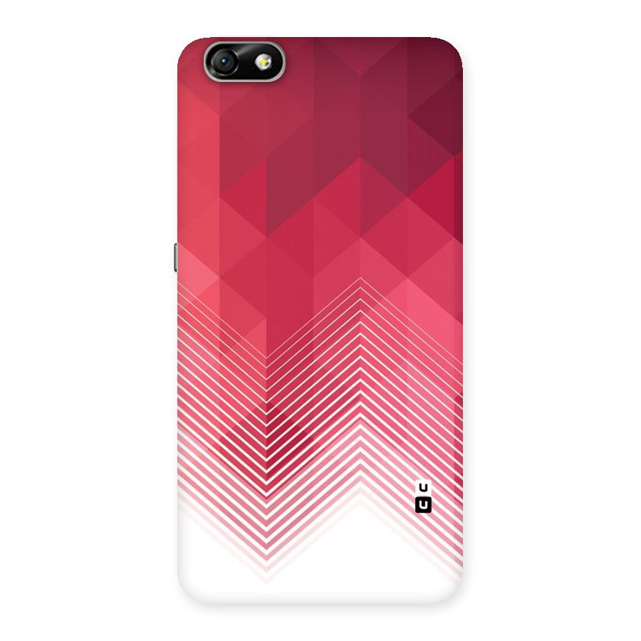 Red Chevron Abstract Back Case for Honor 4X