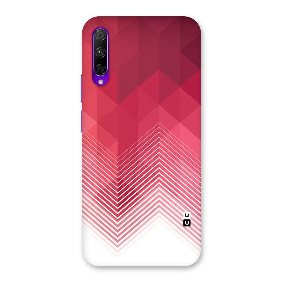 Red Chevron Abstract Back Case for Honor 9X Pro