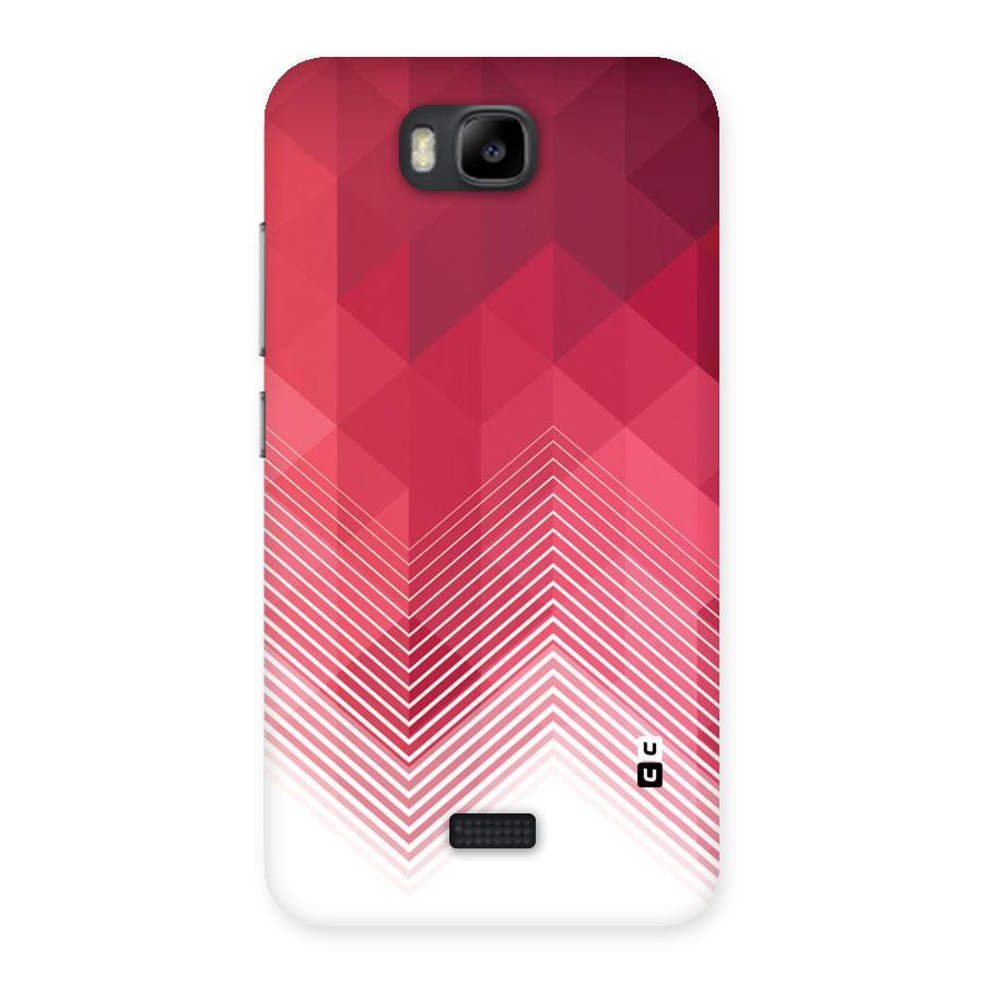 Red Chevron Abstract Back Case for Honor Bee
