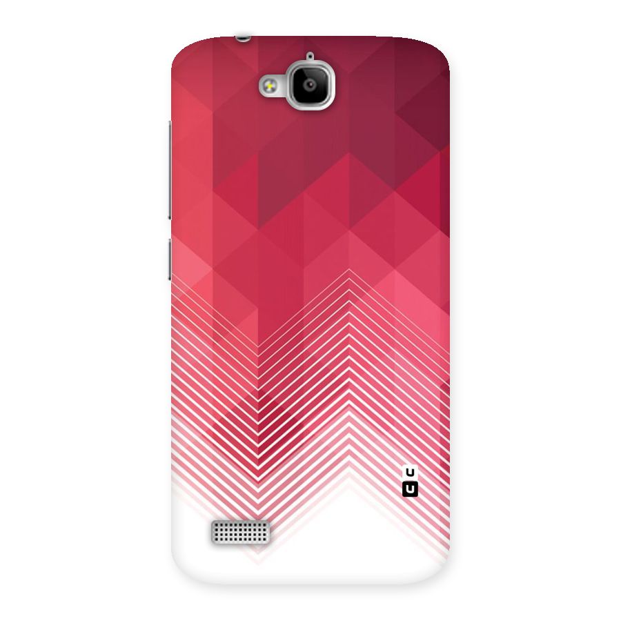 Red Chevron Abstract Back Case for Honor Holly