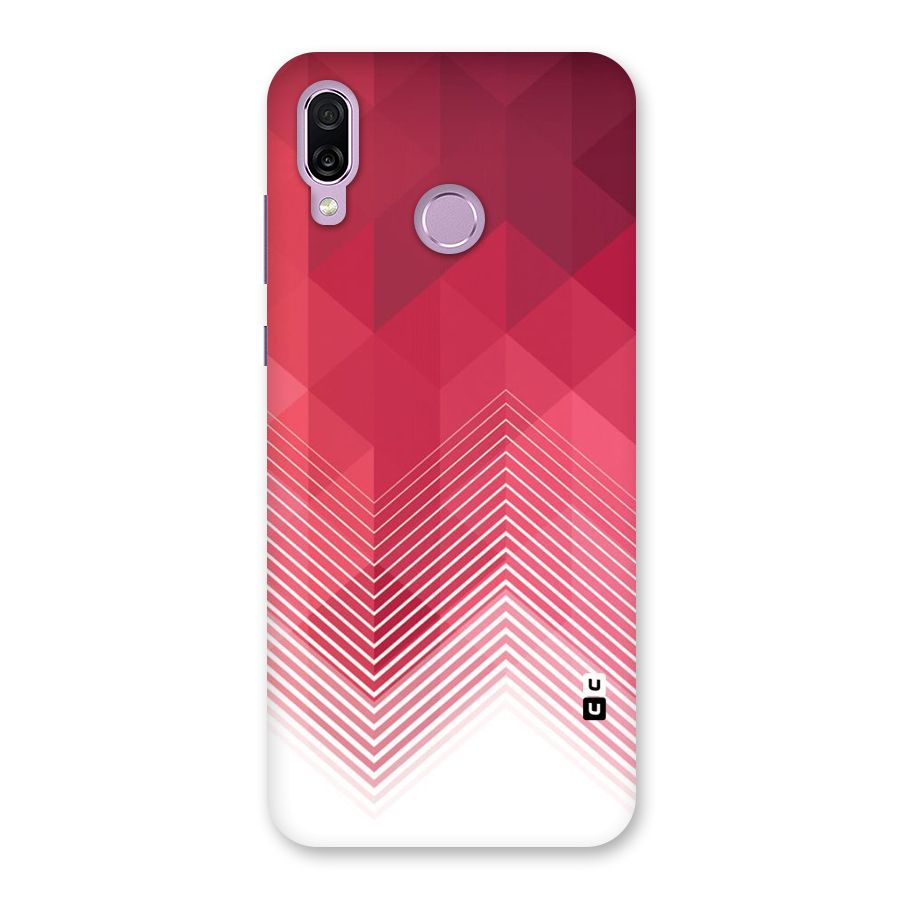 Red Chevron Abstract Back Case for Honor Play