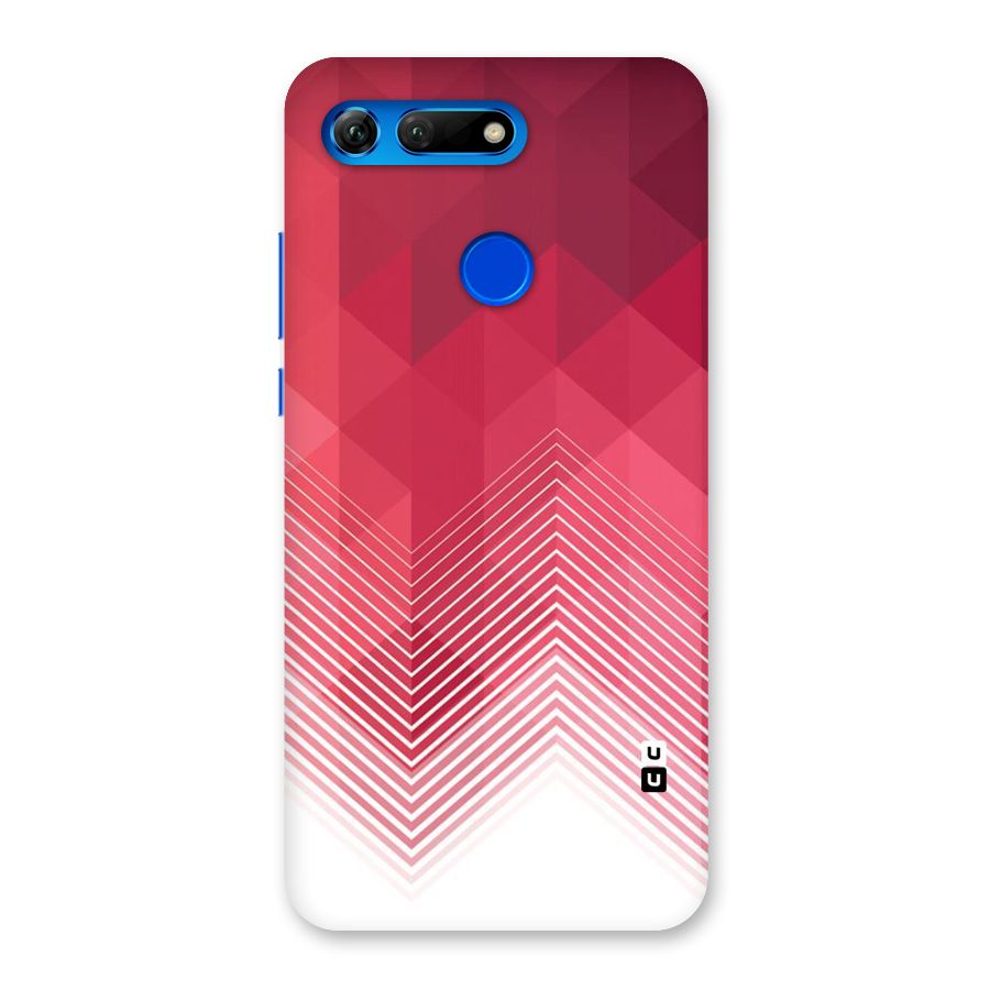 Red Chevron Abstract Back Case for Honor View 20