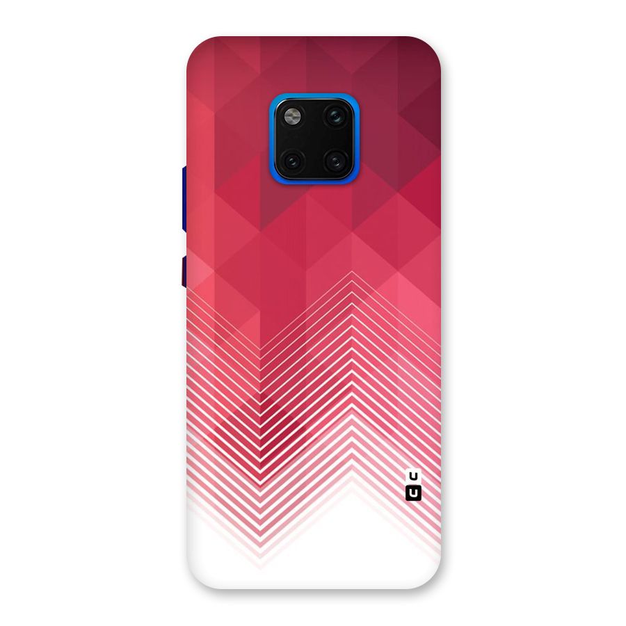 Red Chevron Abstract Back Case for Huawei Mate 20 Pro