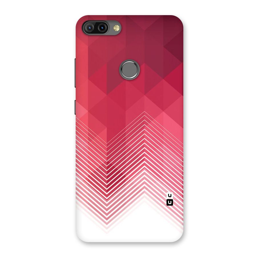 Red Chevron Abstract Back Case for Infinix Hot 6 Pro