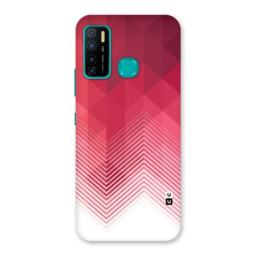 Red Chevron Abstract Back Case for Infinix Hot 9 Pro