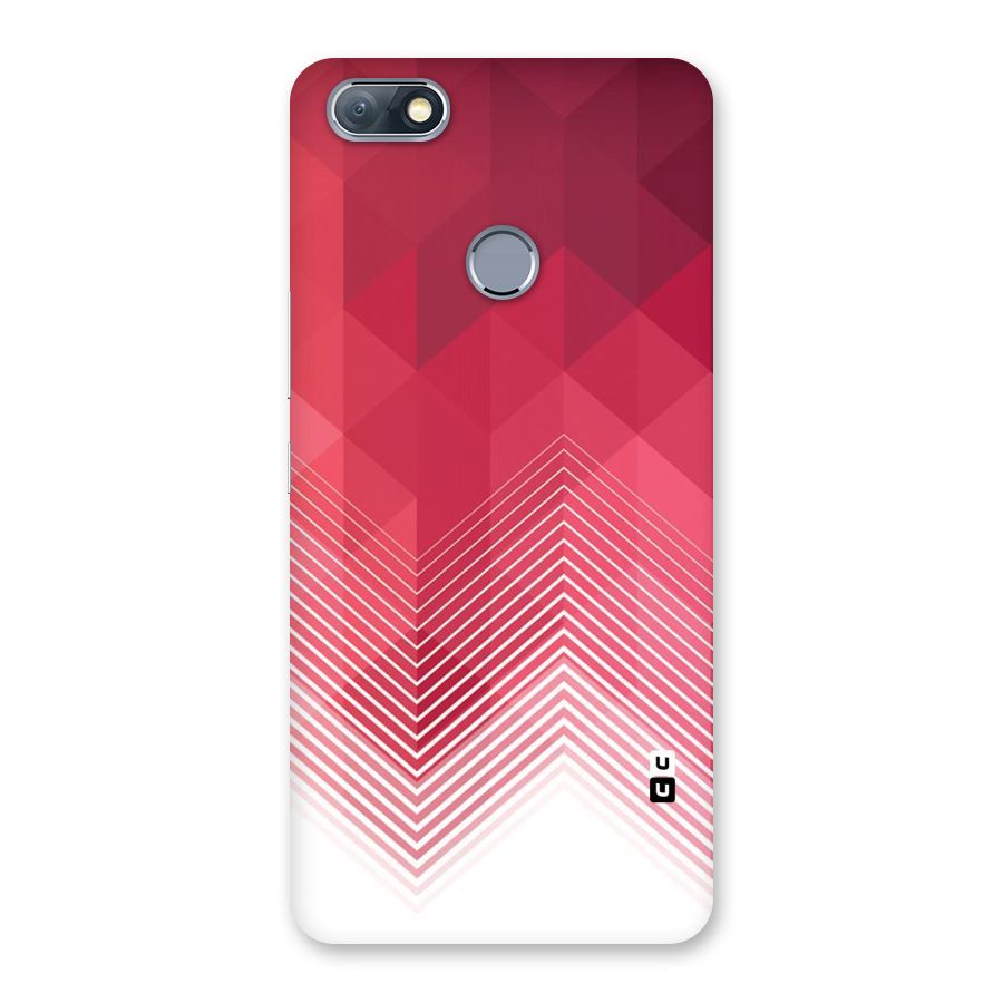 Red Chevron Abstract Back Case for Infinix Note 5
