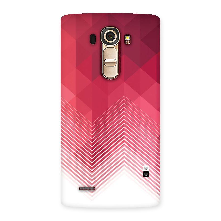 Red Chevron Abstract Back Case for LG G4