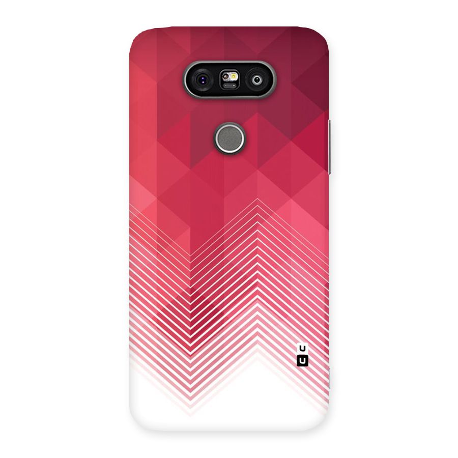 Red Chevron Abstract Back Case for LG G5