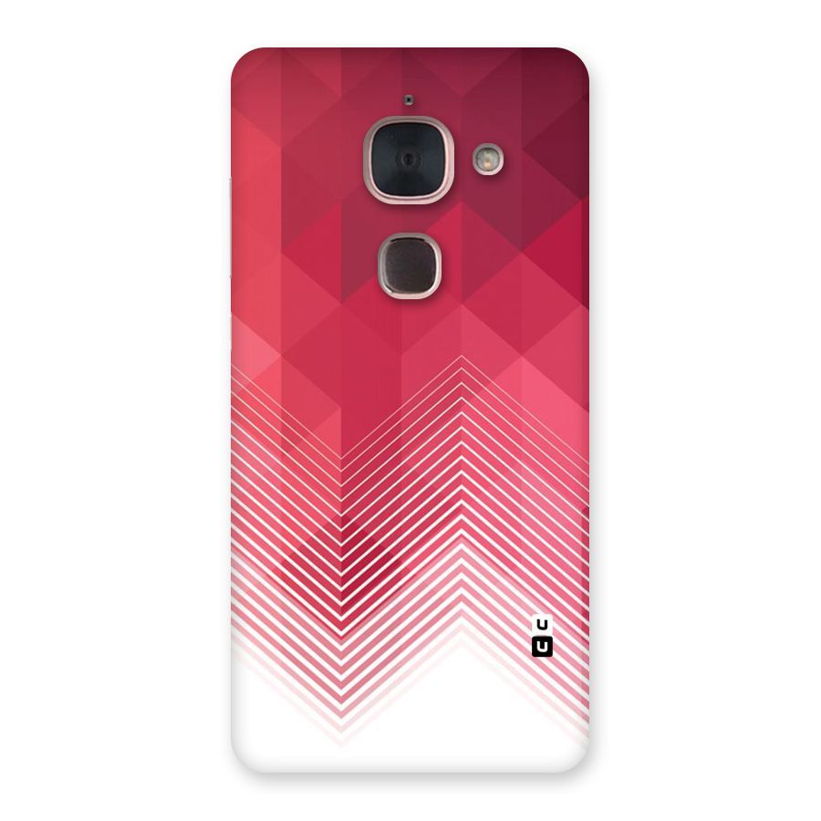 Red Chevron Abstract Back Case for Le Max 2