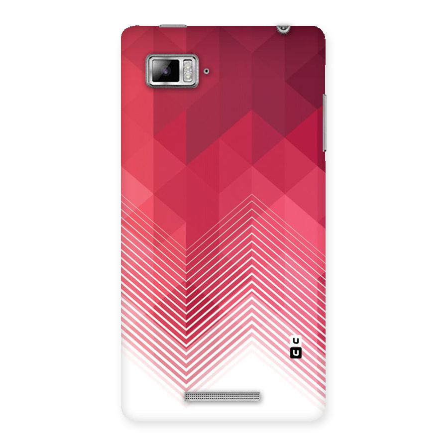 Red Chevron Abstract Back Case for Lenovo Vibe Z K910