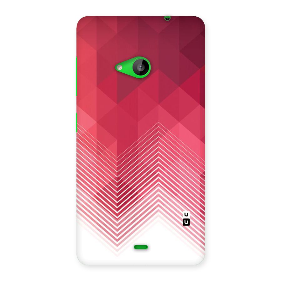 Red Chevron Abstract Back Case for Lumia 535
