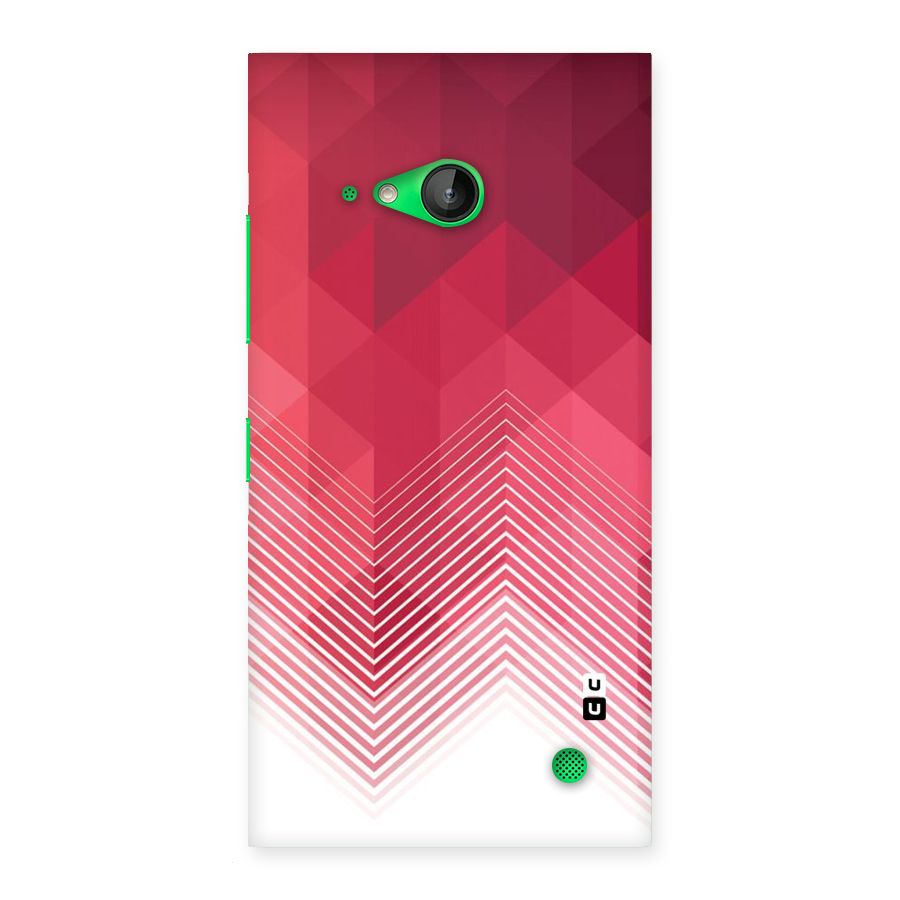 Red Chevron Abstract Back Case for Lumia 730