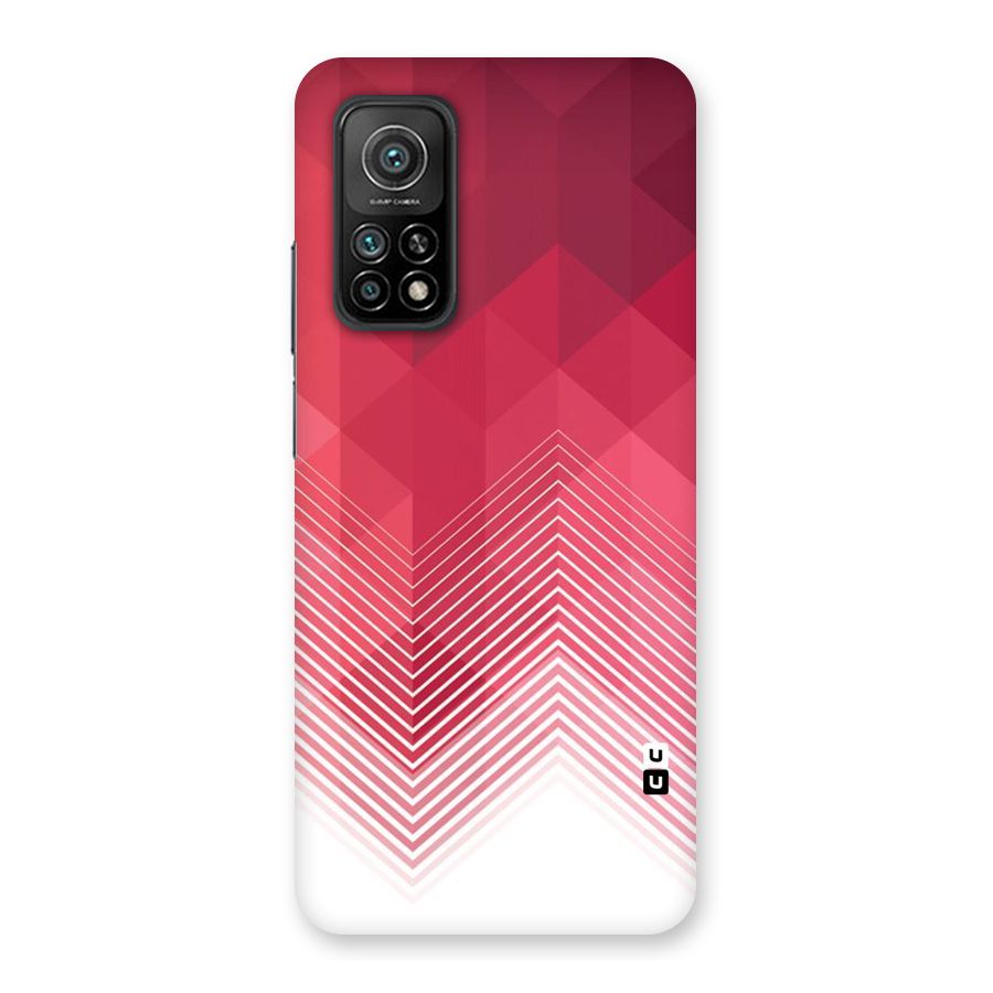 Red Chevron Abstract Back Case for Mi 10T Pro 5G