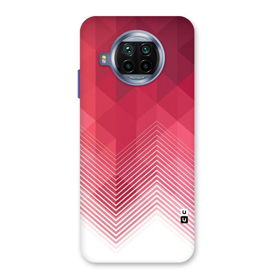 Red Chevron Abstract Back Case for Mi 10i