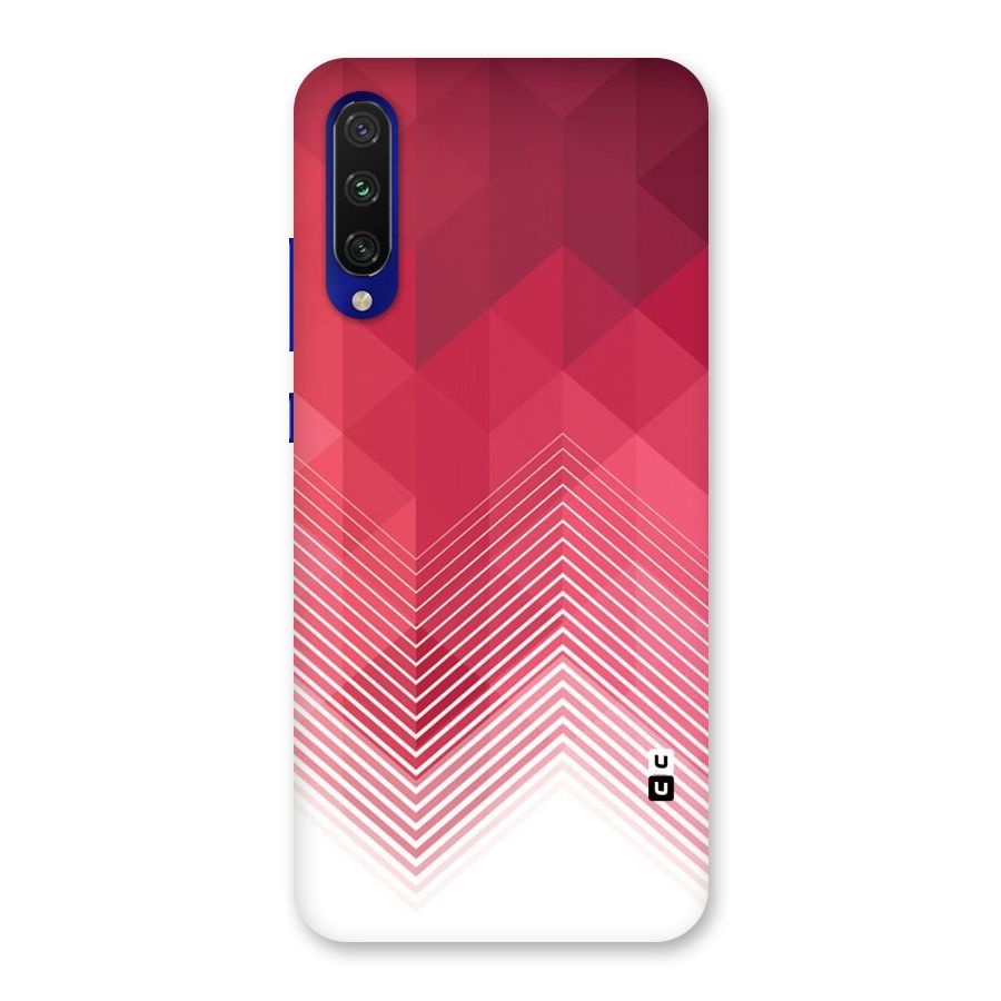 Red Chevron Abstract Back Case for Mi A3