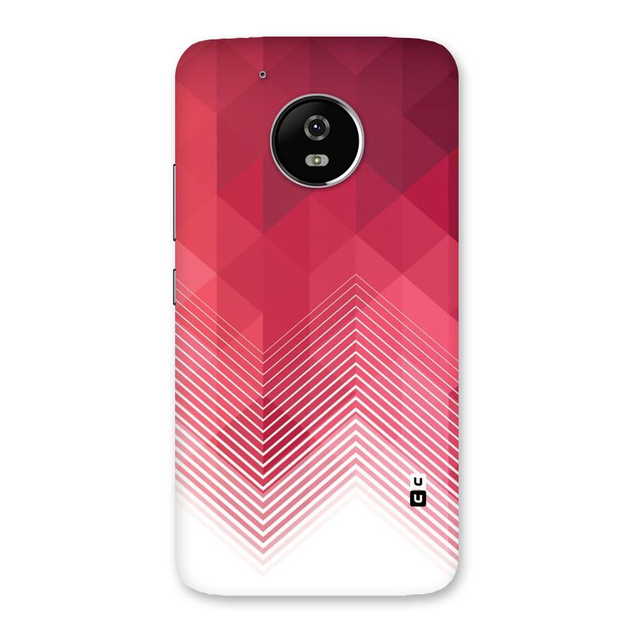 Red Chevron Abstract Back Case for Moto G5