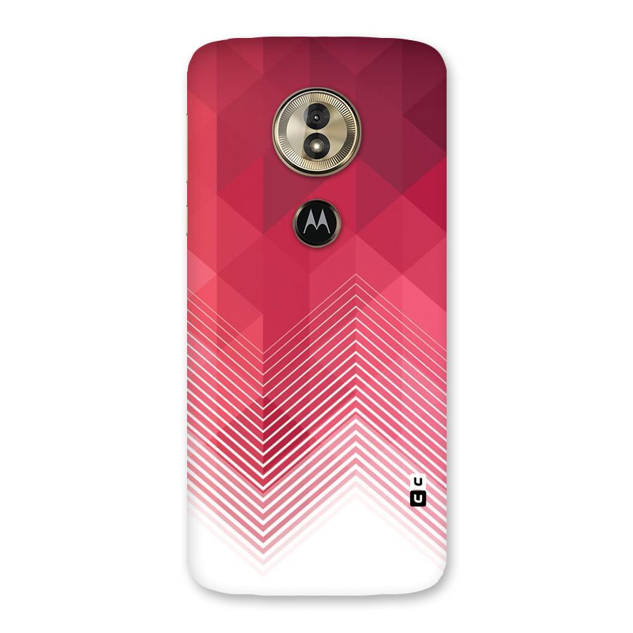 Red Chevron Abstract Back Case for Moto G6 Play