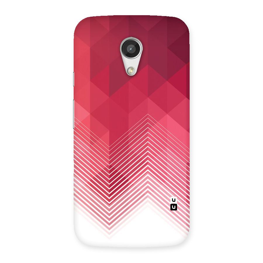 Red Chevron Abstract Back Case for Moto G 2nd Gen