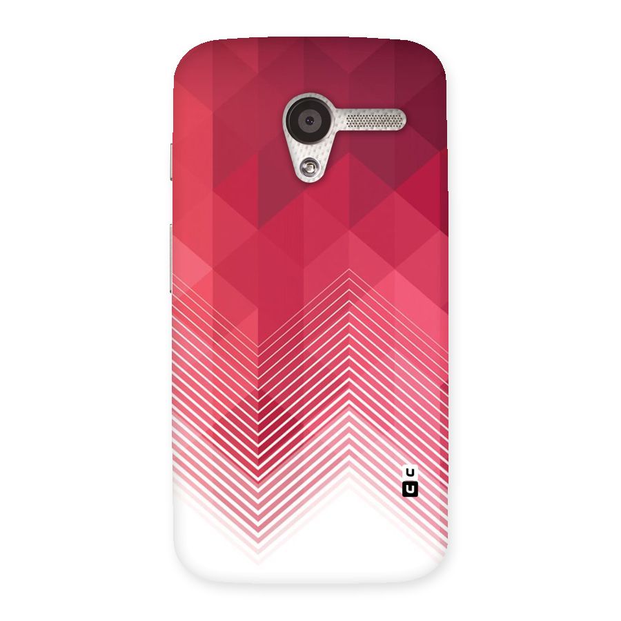 Red Chevron Abstract Back Case for Moto X