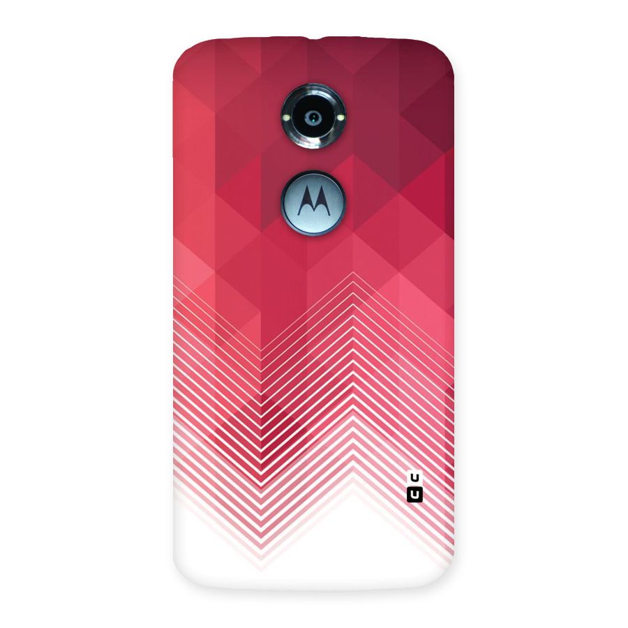 Red Chevron Abstract Back Case for Moto X 2nd Gen