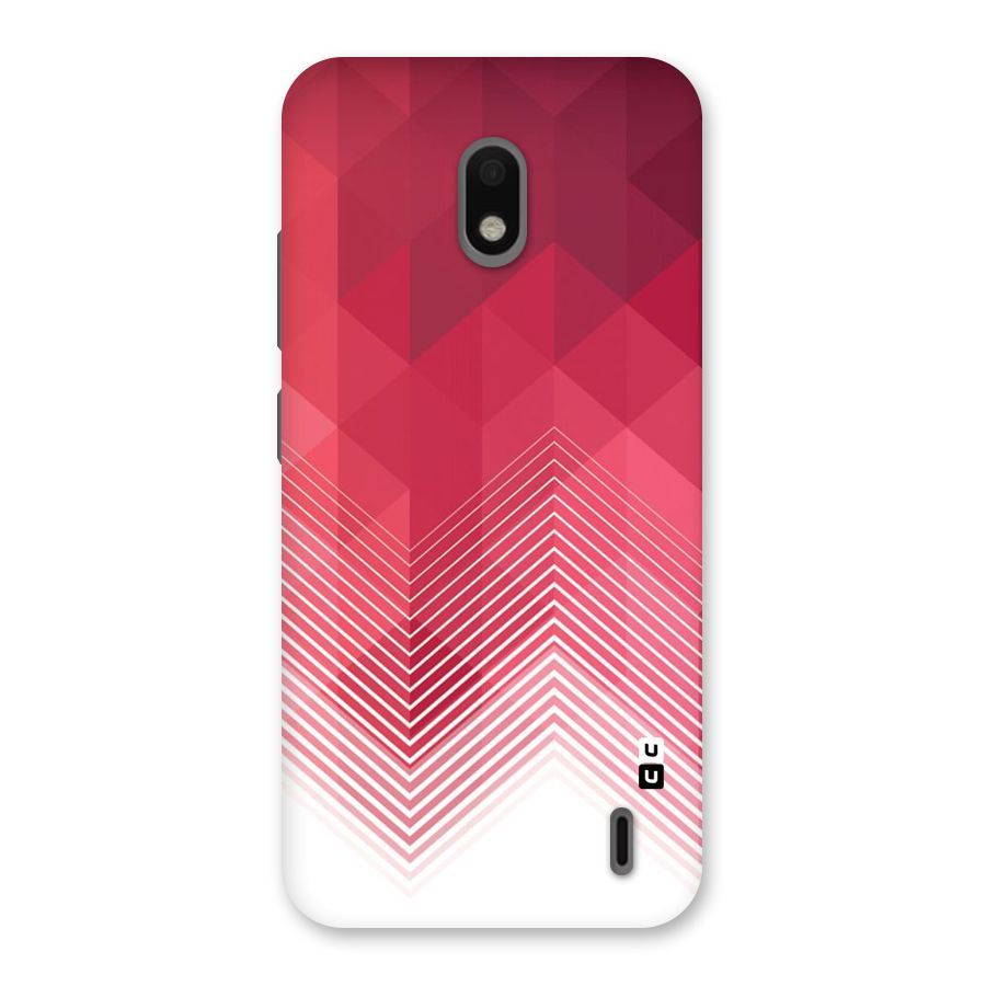 Red Chevron Abstract Back Case for Nokia 2.2