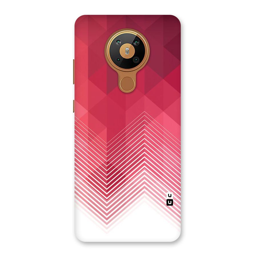 Red Chevron Abstract Back Case for Nokia 5.3